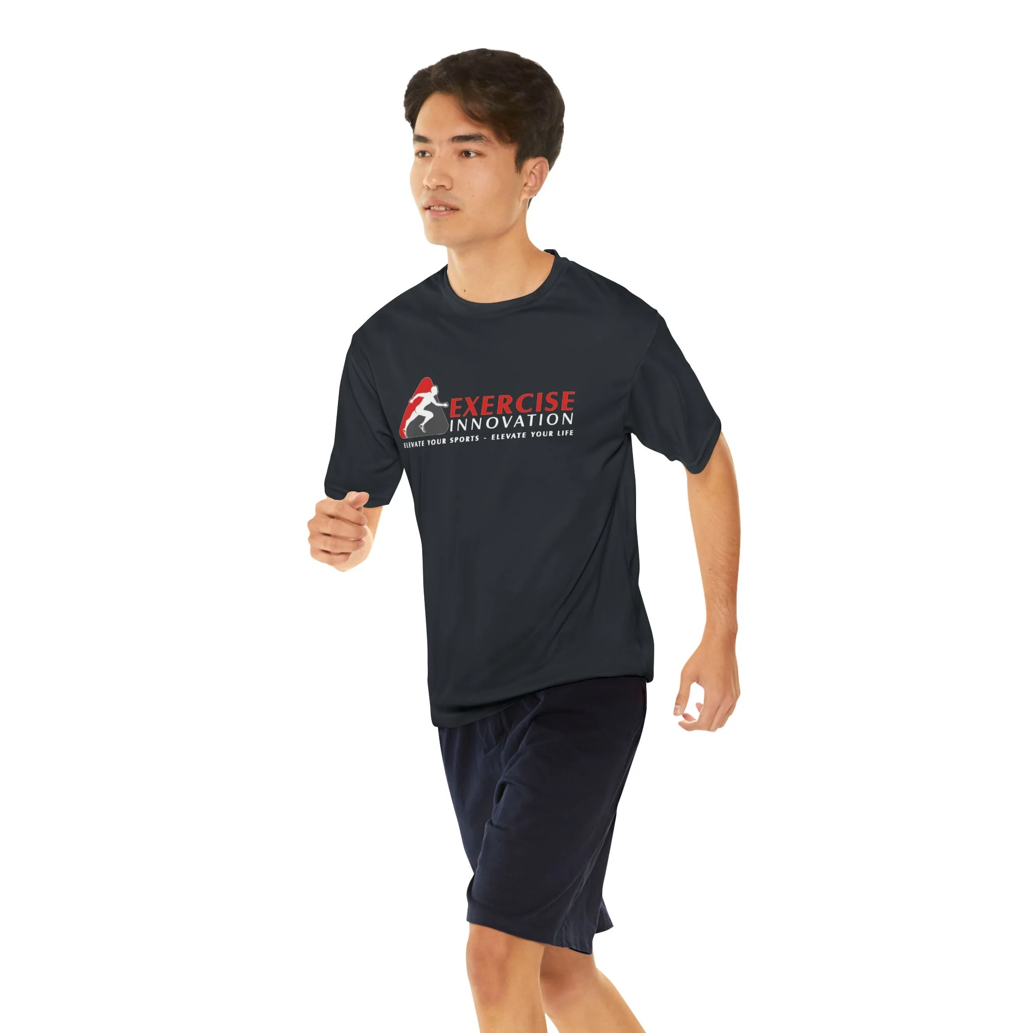 Exercise Innovation Performance T‑Shirt — 'Exercise Innovation: Elevate Your Sports • Elevate Your Life'