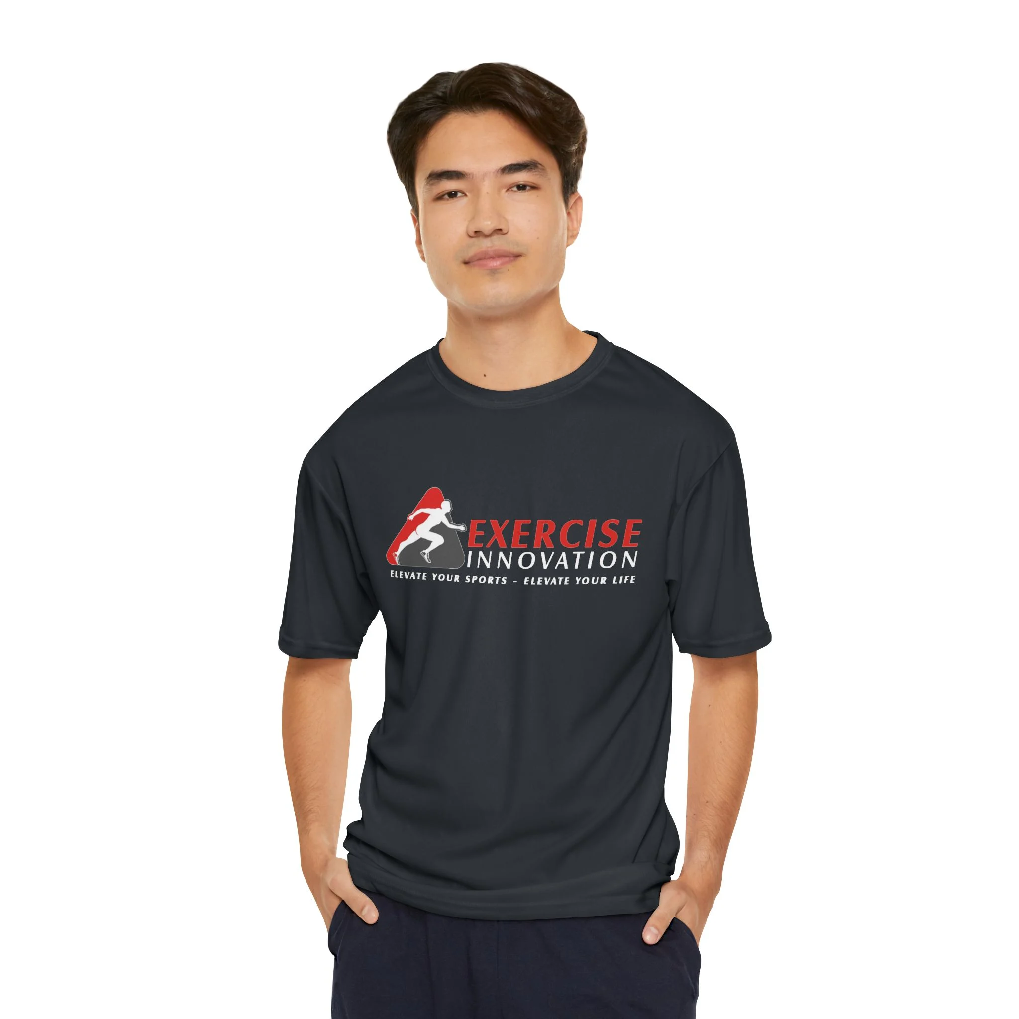 Exercise Innovation Performance T‑Shirt — 'Exercise Innovation: Elevate Your Sports • Elevate Your Life' - Image 2